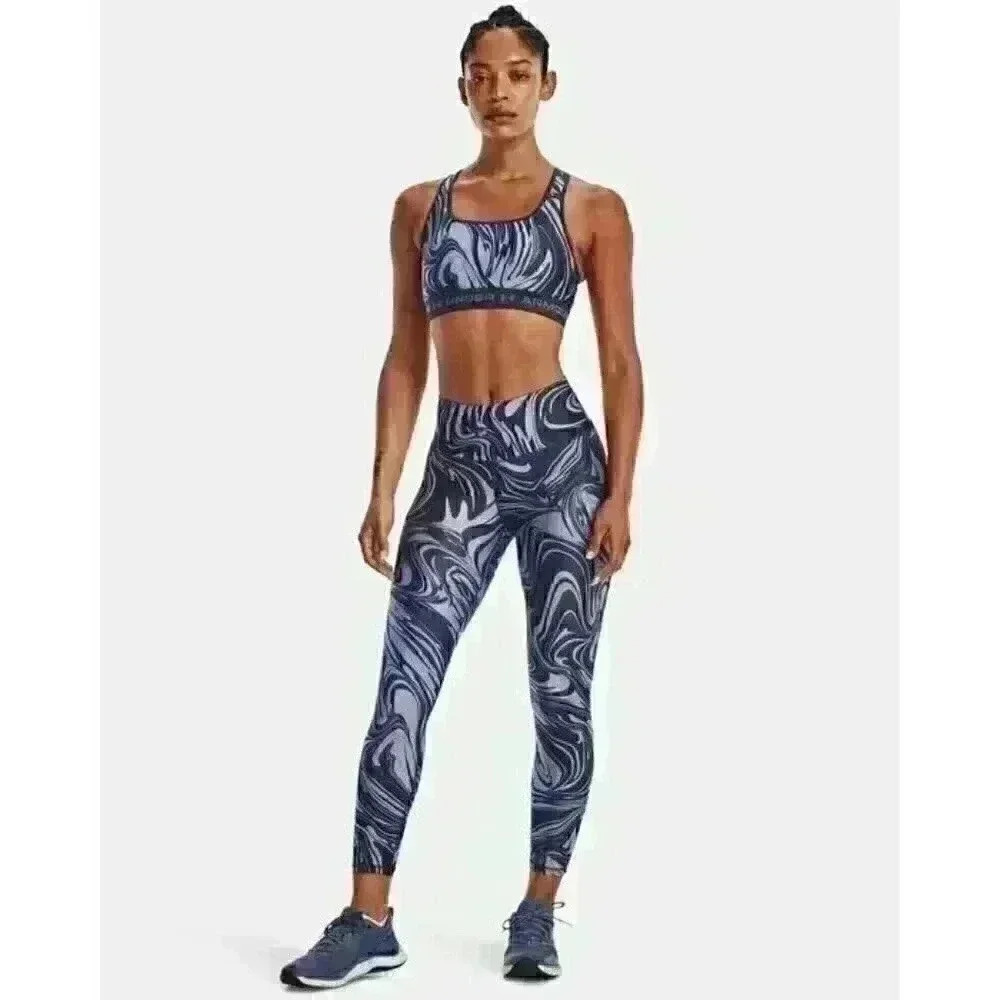 NEW! Under Armour Women's 1X HeatGear Armour No-Slip Waistband Printed Leggings